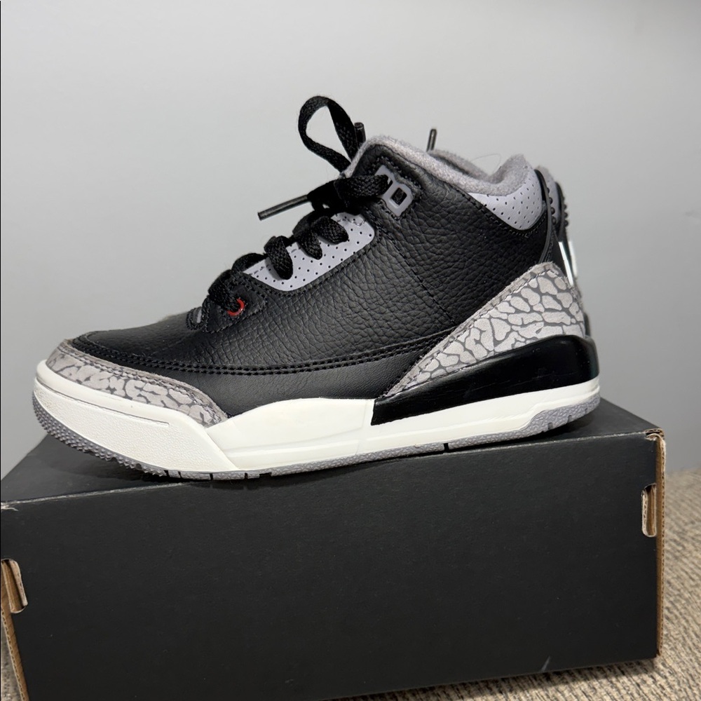 Jordan Kids Black and Gray Sneakers